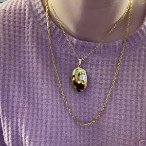 SOLD park lane gold tone double chain locket